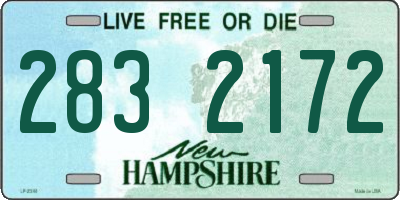 NH license plate 2832172