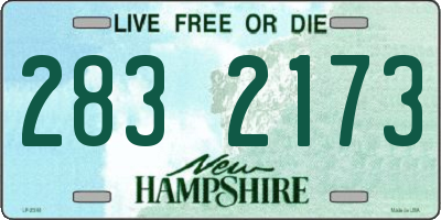 NH license plate 2832173
