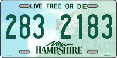 NH license plate 2832183
