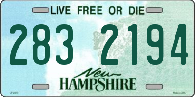 NH license plate 2832194
