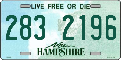 NH license plate 2832196