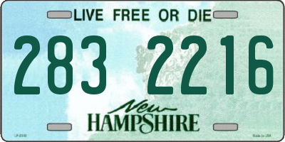NH license plate 2832216