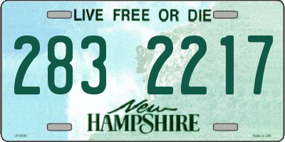 NH license plate 2832217