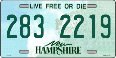 NH license plate 2832219