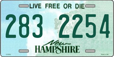 NH license plate 2832254