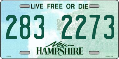 NH license plate 2832273