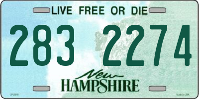 NH license plate 2832274