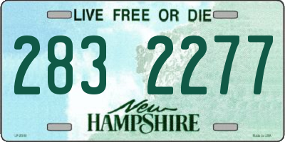 NH license plate 2832277