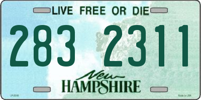 NH license plate 2832311