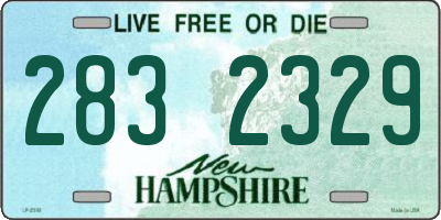 NH license plate 2832329