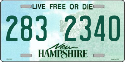 NH license plate 2832340