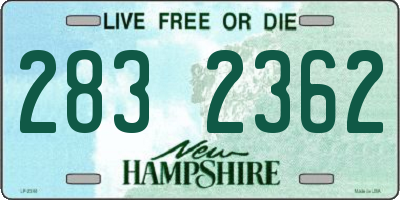NH license plate 2832362