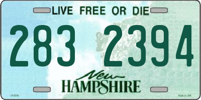 NH license plate 2832394