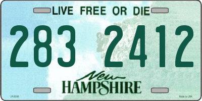 NH license plate 2832412