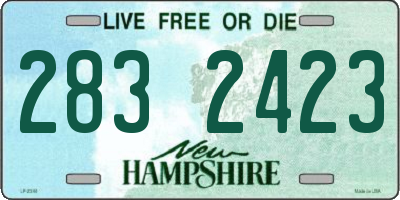 NH license plate 2832423