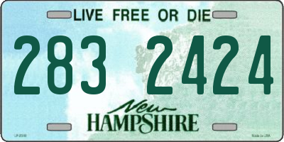 NH license plate 2832424