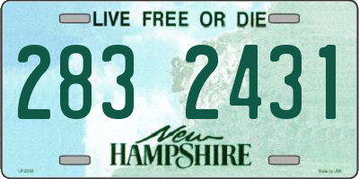 NH license plate 2832431