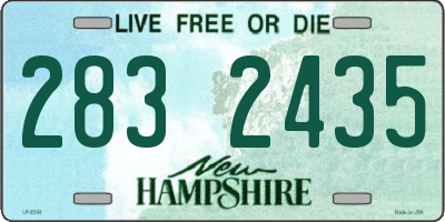 NH license plate 2832435