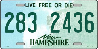NH license plate 2832436