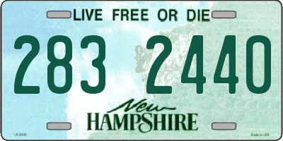 NH license plate 2832440