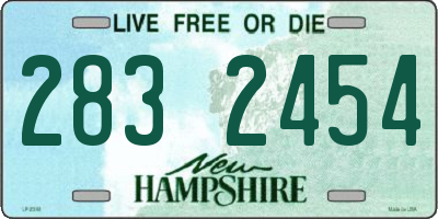 NH license plate 2832454
