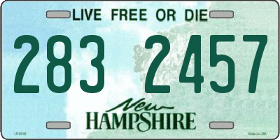 NH license plate 2832457