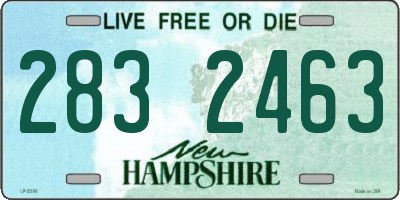 NH license plate 2832463