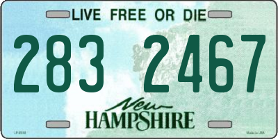 NH license plate 2832467