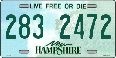 NH license plate 2832472