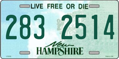 NH license plate 2832514