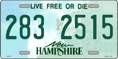 NH license plate 2832515