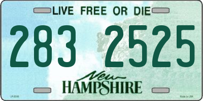 NH license plate 2832525
