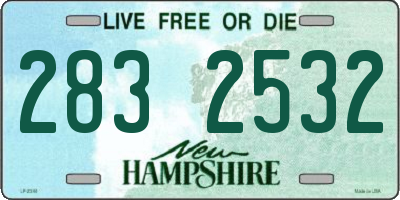 NH license plate 2832532