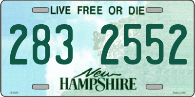 NH license plate 2832552
