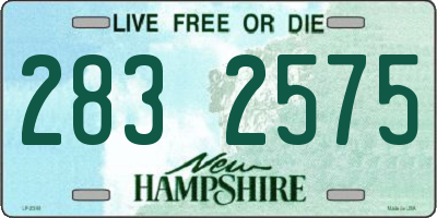 NH license plate 2832575