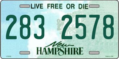 NH license plate 2832578
