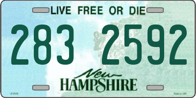 NH license plate 2832592