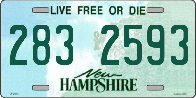 NH license plate 2832593