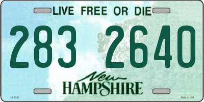 NH license plate 2832640
