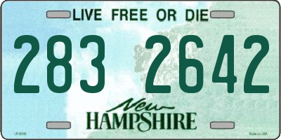 NH license plate 2832642