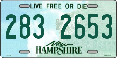 NH license plate 2832653