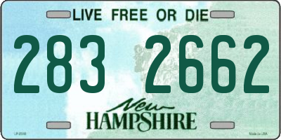 NH license plate 2832662
