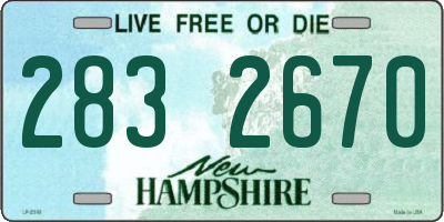 NH license plate 2832670