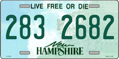NH license plate 2832682