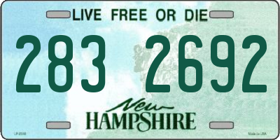 NH license plate 2832692