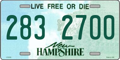 NH license plate 2832700
