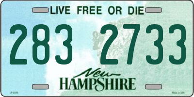 NH license plate 2832733