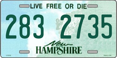 NH license plate 2832735