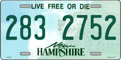 NH license plate 2832752