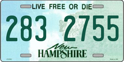 NH license plate 2832755